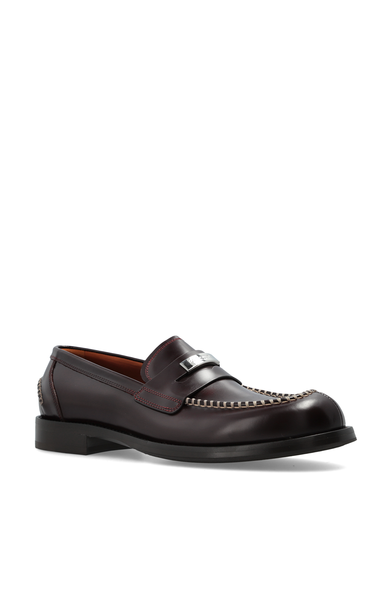 Burgundy Leather shoes type 'Loafers' Dolce & Gabbana - Vitkac AS